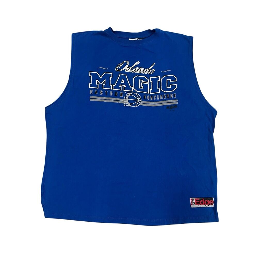 VTG RARE Pro Edge 1997 Orlando Magic Single Stitch Sleeveless Shirt Men’s XL